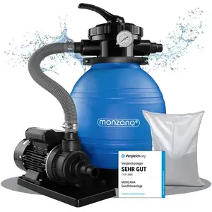 Comparateur de prix : monzana Pompe Filtre à Sable 10.200 l/h système Filtration Eau Piscine...