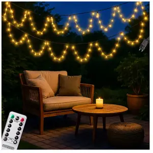 Comparateur de prix : MONZANA® Guirlande lumineuse 400 LED Blanc chaud avec télécommande minuteur décoration de Noël illumination éclairage