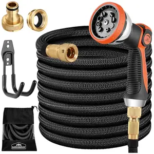 Tuyau d'arrosage flexible en latex triple épaisseur 22m - GARDEBRUK - ... pas cher
