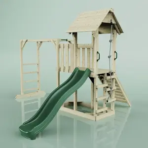 Aire de jeux PolarPlay Karlskrona, Vert émeraude pas cher