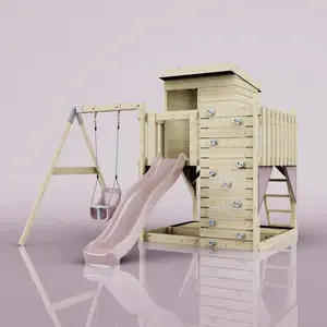 Aire de jeux PolarPlay Alma, Bébé / Vieux rose pas cher