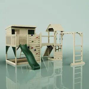 Comparateur de prix : Aire de jeux PolarPlay Isak, Vert émeraude