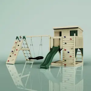 Aire de jeux PolarPlay Aksel, Bateau-120 cm / Vert émeraude