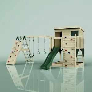 Aire de jeux PolarPlay Aksel, Trapèze / Vert émeraude pas cher