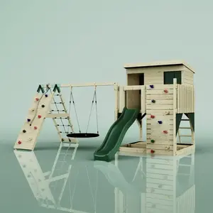 Aire de jeux PolarPlay Aksel, Nid-100 cm / Vert émeraude pas cher