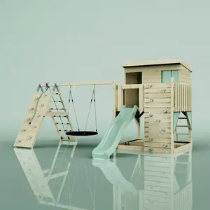 Aire de jeux PolarPlay Aksel, Nid-100 cm / Vert menthe pas cher