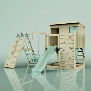 Polarplay - Tour de jeux Emil Vert 415 x 396 cm Balançoire bébé