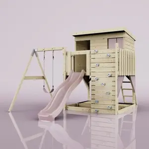 Aire de jeux PolarPlay Tjorven, Normal / Vieux rose pas cher
