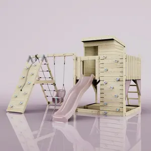 Aire de jeux PolarPlay Freja, Bébé / Vieux rose pas cher