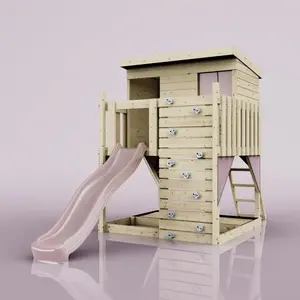 Maison sur pilotis PolarPlay Polarstern Rosa 415 x 190 cm pas cher