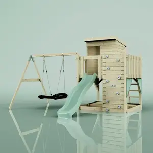 Aire de jeux PolarPlay Björn, Bateau-120 cm / Vert menthe