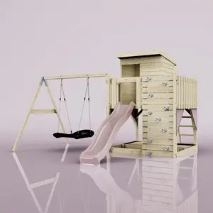 Aire de jeux PolarPlay Björn, Bateau-120 cm / Vieux rose pas cher