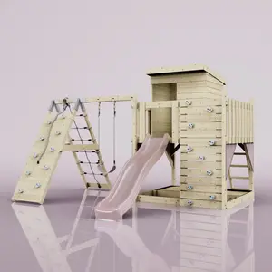 Aire de jeux PolarPlay Freja, Normal / Vieux rose pas cher