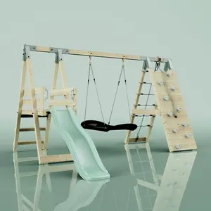 Balançoire PolarPlay Kangourou, Vert menthe / Bateau-170 cm