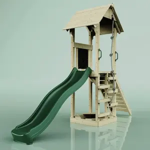 Aire de jeux PolarPlay Lillehammer, Vert émeraude pas cher