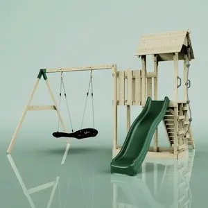 Aire de jeux PolarPlay Uppsala, Bateau-120 cm / Vert émeraude pas cher