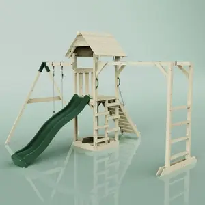 Aire de jeux PolarPlay Malmö, Vert émeraude pas cher