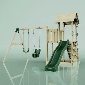 Aire de jeux PolarPlay Uppsala, Bébé / Vert émeraude pas cher