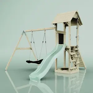 Aire de jeux PolarPlay Vimmerby, Bateau-120 cm / Vert menthe pas cher