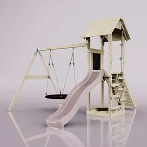 Aire de jeux PolarPlay Vimmerby, Nid-100 cm / Vieux rose pas cher