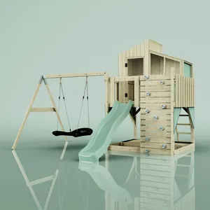 Aire de jeux PolarPlay Bosse, Bateau-120 cm / Vert menthe