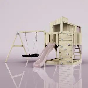 Aire de jeux PolarPlay Bosse, Bateau-120 cm / Vieux rose pas cher