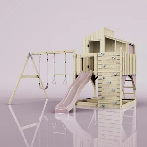 Aire de jeux PolarPlay Bosse, Trapèze / Vieux rose pas cher