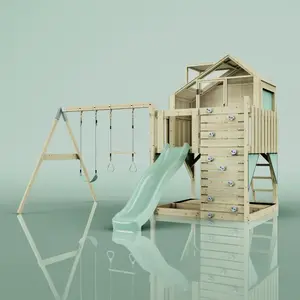 Aire de jeux PolarPlay Lasse, Trapèze / Vert menthe