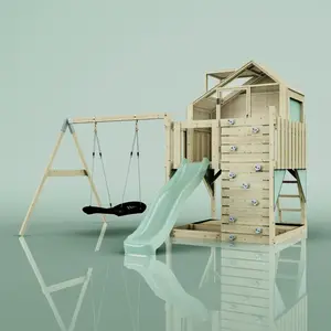Aire de jeux PolarPlay Lasse, Bateau-120 cm / Vert menthe pas cher
