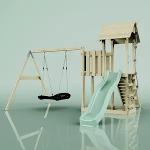 Aire de jeux PolarPlay Uppsala, Bateau-120 cm / Vert menthe