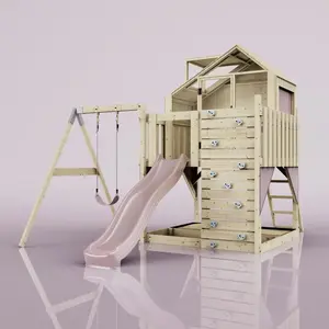 Aire de jeux PolarPlay Madita, Normal / Vieux rose pas cher