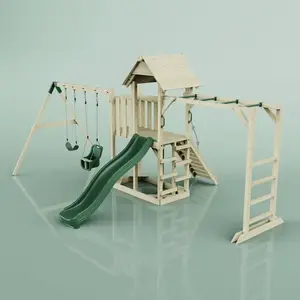 Aire de jeux PolarPlay Helsingborg, Bébé / Vert émeraude pas cher