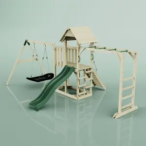 Aire de jeux PolarPlay Helsingborg, Bateau-120 cm / Vert émeraude