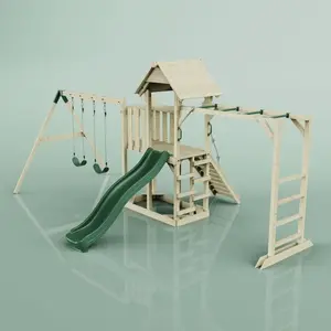 Aire de jeux PolarPlay Helsingborg, Normal / Vert émeraude pas cher