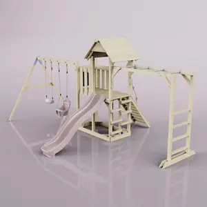Aire de jeux PolarPlay Helsingborg, Bébé / Vieux rose pas cher