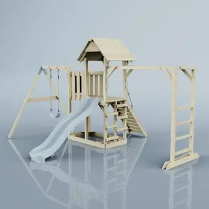 Aire de jeux PolarPlay Strömsund, Bleu glacier pas cher