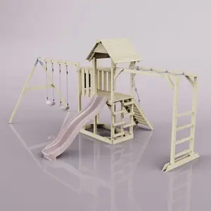 Aire de jeux PolarPlay Helsingborg, Normal / Vieux rose pas cher