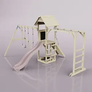 Aire de jeux PolarPlay Örebro, Trapèze / Vieux rose pas cher