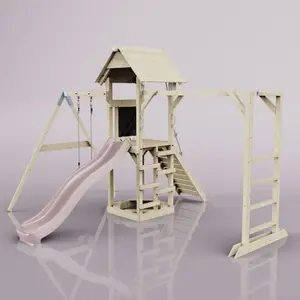 Aire de jeux PolarPlay Malmö, Vieux rose pas cher