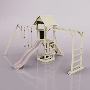 Aire de jeux PolarPlay Örebro, Normal / Vieux rose pas cher