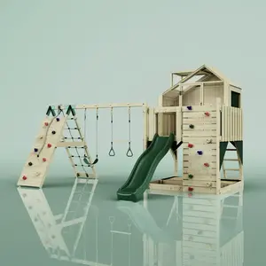 Comparateur de prix : Aire de jeux PolarPlay Oscar, Trapèze / Vert émeraude