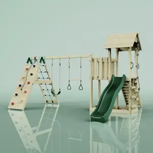 Aire de jeux PolarPlay Roskilde, Trepèze / Vert Émeraude
