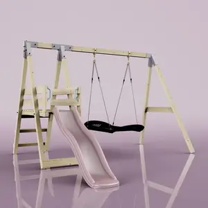 Balançoire PolarPlay Luciole, Vieux rose / Bateau-170 cm