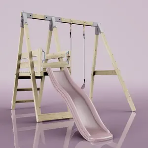 Balançoire PolarPlay Rossignol, Vieux rose pas cher