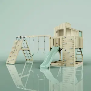 Aire de jeux PolarPlay Finn, Trapèze / Vert menthe