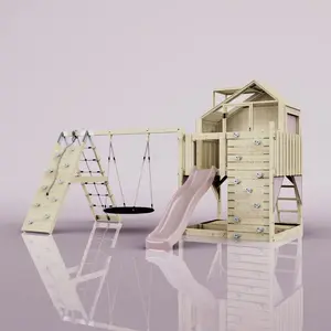 Aire de jeux PolarPlay Oscar, Nid-100 cm / Vieux rose pas cher