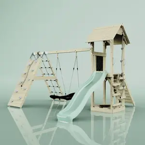 Aire de jeux PolarPlay Kiruna, Bateau-120 cm / Vert menthe pas cher