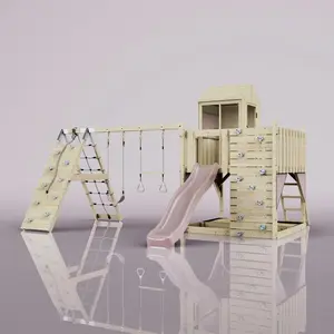 Aire de jeux PolarPlay Kalle, Trapèze / Vieux rose pas cher