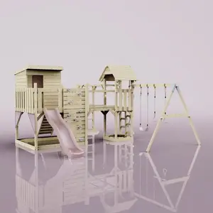 Comparateur de prix : Aire de jeux PolarPlay Malou, Trapèze / Vieux rose