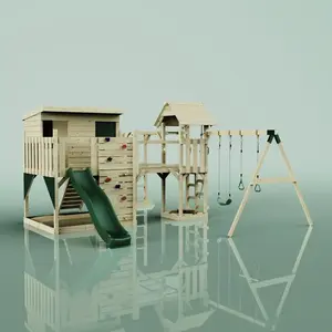 Aire de jeux PolarPlay Johanna, Trapèze / Vert émeraude pas cher